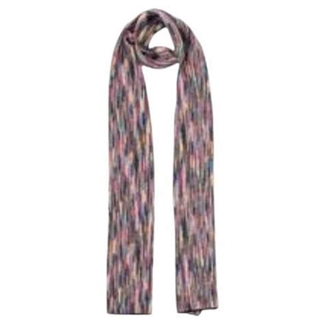 Multicolour silk and wool scarf 